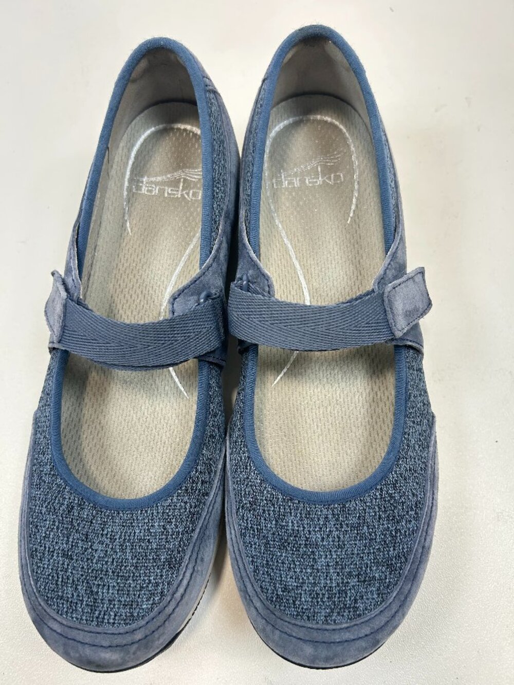 New DANSKO Hennie Denim Blue Mary Jane Shoes Women Size 10-10.5 (41)